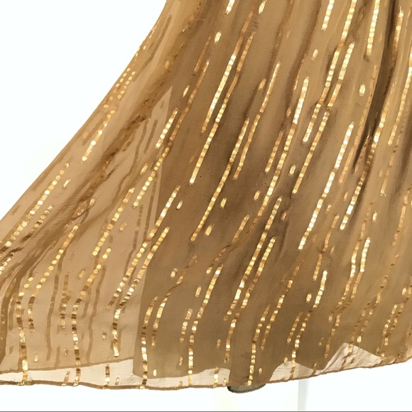 Milly New York Cocktail Dress W Gold - Picture 5 of 6